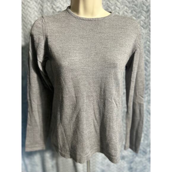 Barneys New York Italian Merino Wool Crew Neck Sweater Size S Classic Warm Luxe - Picture 1 of 4